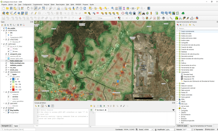 Sistemas de Información Geográfica (SIG) para análisis espacial empresarial